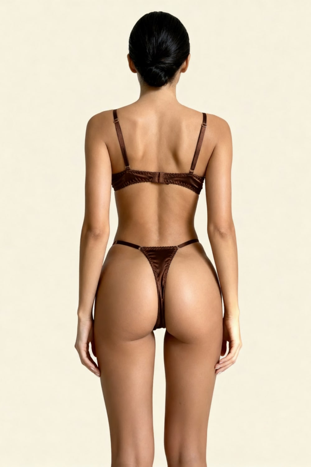 Evelyne Brown Lingerie Set