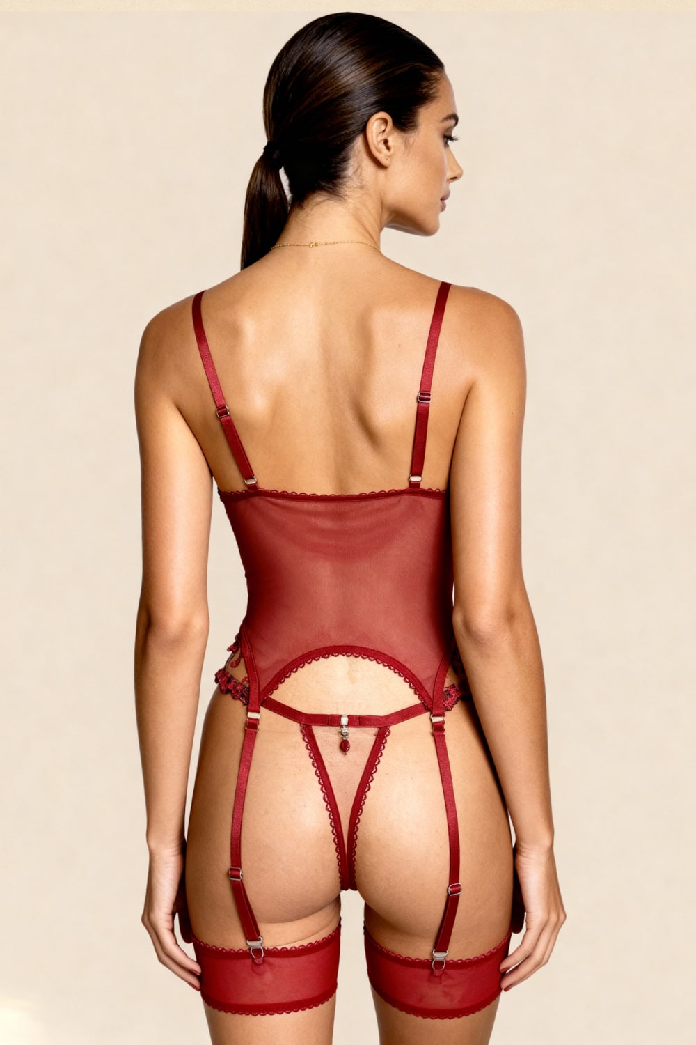 Marisela Red Lingerie Set