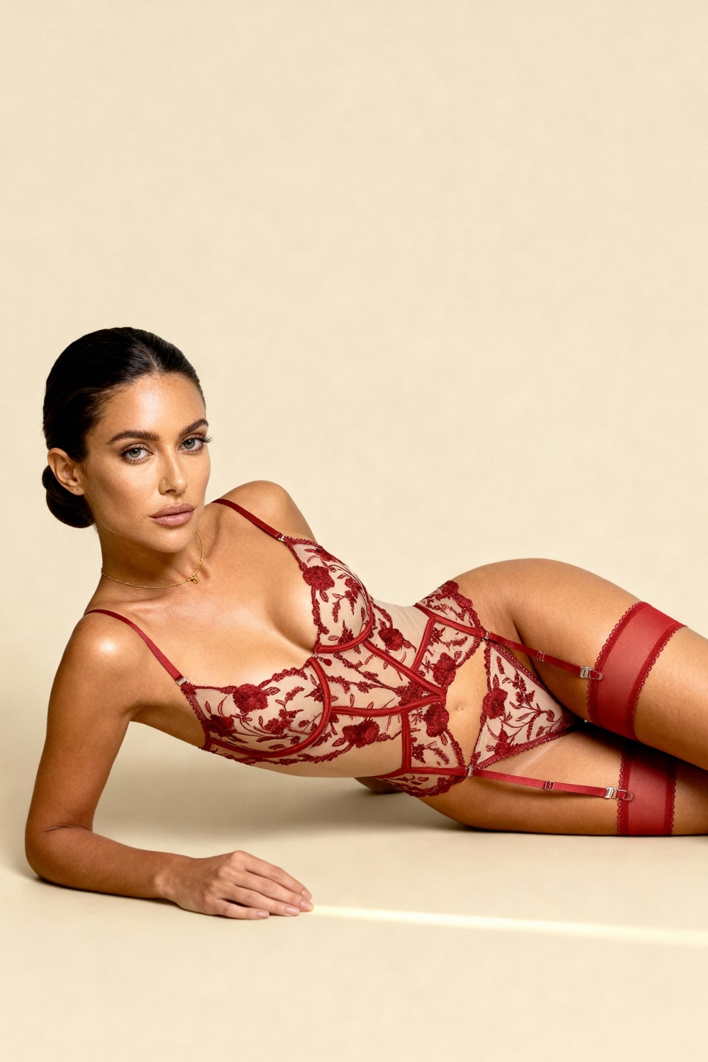 Marisela Red Lingerie Set